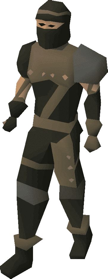 Theiving outfit osrs. None. Attack speed. 4 ticks (2.4 seconds) Blackjacks are a group of members' only melee weapons. They are used in the Thieving skill to lure/knockout certain NPCs located in Pollnivneach. There are three types of blackjack: ordinary, offensive (also known as attack), and defensive. Ordinary blackjacks provide a small bonus to strength, while ... 