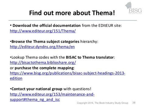 Thema (subject category scheme) - EverybodyWiki Bios & Wiki