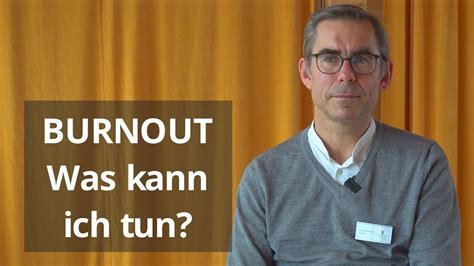 Thema Burnout Was Tun ? - YouTube