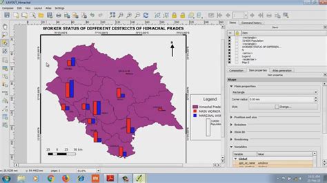 Thematic Mapping with QGIS - Bar Graph - YouTube