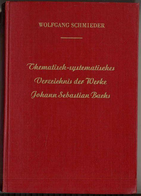 Thematisch systematisches verzeichnis der musikalischen werke von johann sebastian bach. - Yanmar marine diesel engine price list.