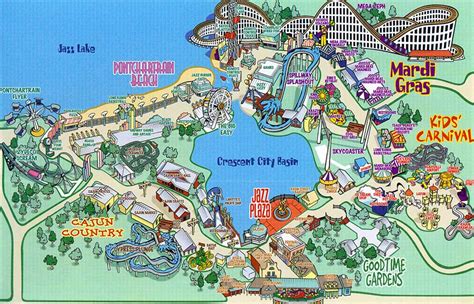 Theme Park Brochures Jazzland Map 2002 ThemeParkBrochures.net