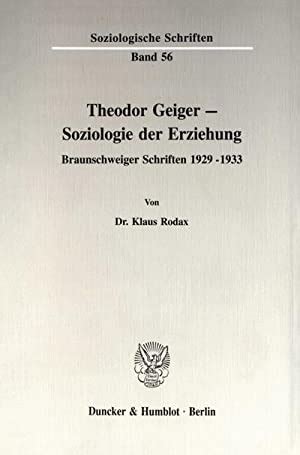 Theodor geiger    soziologie der erziehung. - Bmw 635csi m6 1988 manuale di risoluzione dei problemi elettrici.