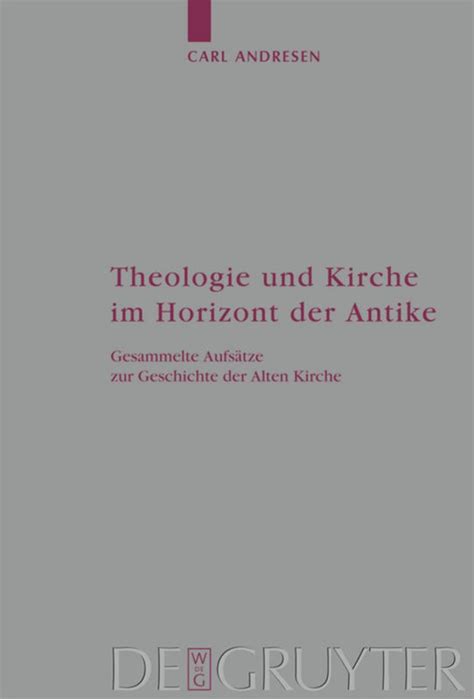 Theologie und kirche im horizont der antike. - Hacia una pedagogía de la igualdad =.