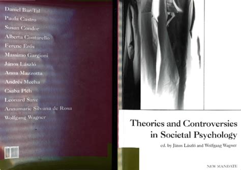 Theories and controversies in societal psychology. - Crónicas del café de los fantasmas.