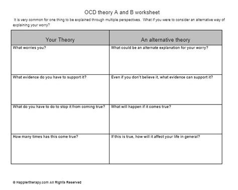 Theory A and Theory B - OCD Baker