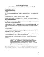 Theory Through Objects. Course title.