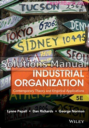 Theory of industrial organization solution manual. - Hp photosmart c5180 alles in einem handbuch.