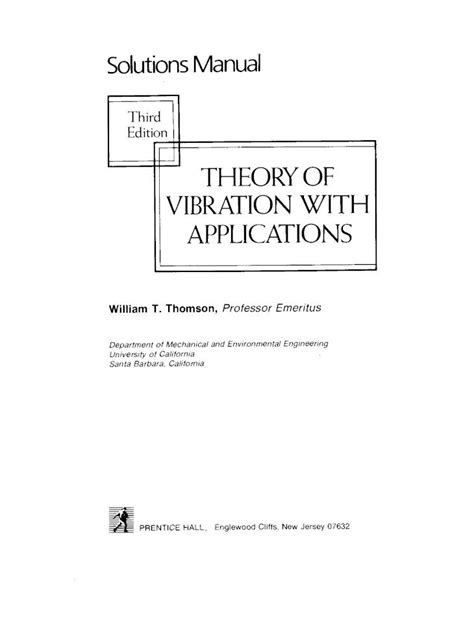 Theory of vibration thomson solution manual. - Hyperhidrosis clinicianaeurtms guide to diagnosis and treatment.