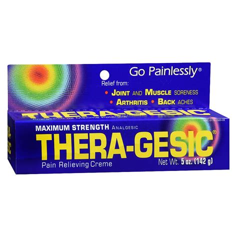 Find everything you need to know about Thera-Gesic, including what it is used for, warnings, reviews, side effects, and interactions. Learn more about Thera-Gesic at EverydayHealth.com.. 