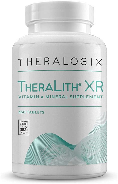Theralogix. TheraLith XR is a urologist-recommended kidney health supplement, delivering 12 mEq of citrate alkali per daily dose.*. Key kidney health nutrients: Formulated with potassium citrate, magnesium, and vitamin B6.*. Research-backed: TheraLith XR showed a 29% reduction in urinary oxalate levels, 22% reduction in calcium oxalate supersaturation, and ... 