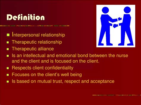 Therapeutic relationship Definition Law …