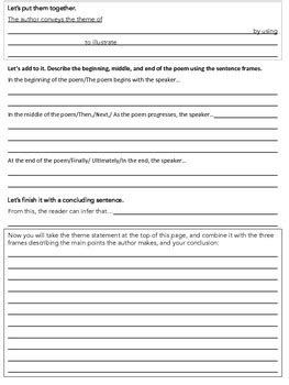 There's a hole in my sidewalk worksheet