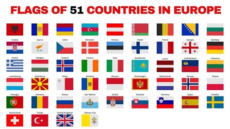 There Are 51 Countries In Europe, How Many Of Their Flags Can …