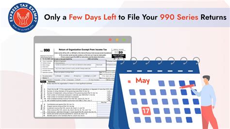 There Are Only a Few Days Left to File Your 990 Series Returns