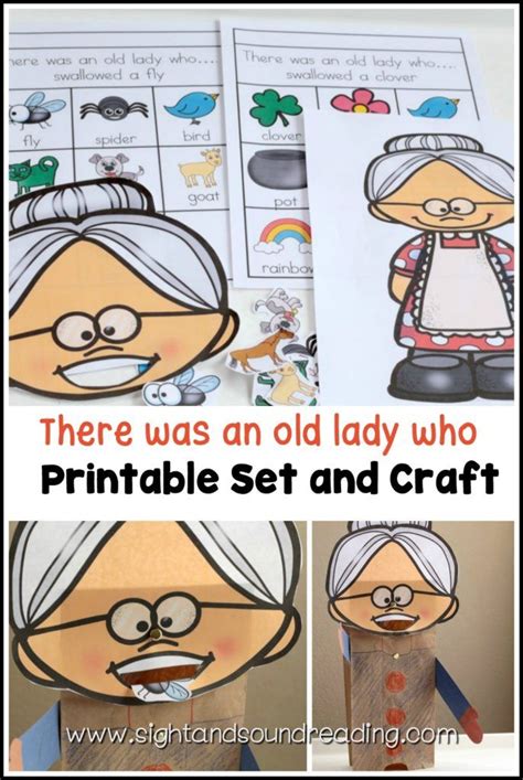 There Was An Old Lady Printable Template Printable Word Searches