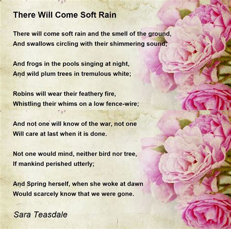 There Will Come Soft Rains / Sara Teasdale - Penny