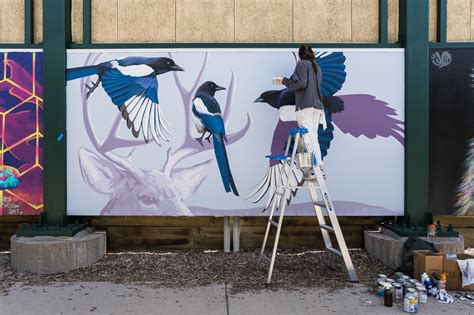 There are 8 “wild” new murals at Fiddler’s Green