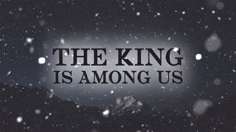 “The King Is Among Us” became a prayer for our entire church, asking Him to bring revival again to our church and the cities we minister in. The King is among .... 