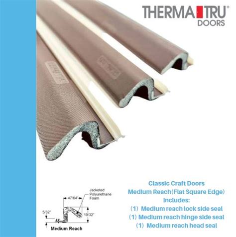 Therma tru weather stripping. Fit securely behind the weatherstrip to help block wind-driven moisture infiltration at the bottom corner of the door system. 