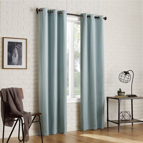 Thermal Insulated Blackout Curtain Bathroom Curtain Grey Tie ... - Walmart