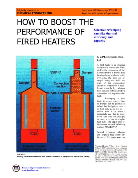 Thermal efficiency fired heater pdf