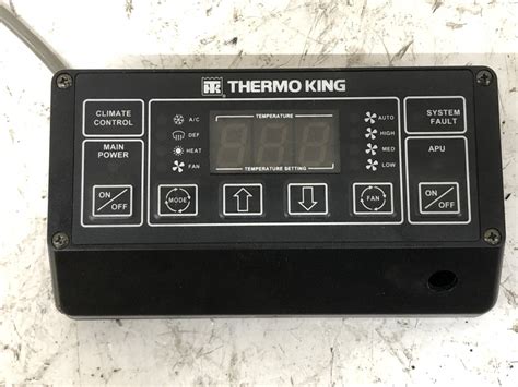 Thermo king apu control panel. 41-6538 Water Temperature Sensor 1E27507 Thermo King Parts Replacement. View more >. 44-3018 Thermo King Isuzu Engine Water Temp Thermostat Switch. View more >. 44-9298 RPM Sensor Thermo King Tripac Parts. View more >. 44-9111 Relay 30/40 Amp Thermo King Relay For Thermo King Parts. View more >. 41-895 Relay 20/30 Amp for … 