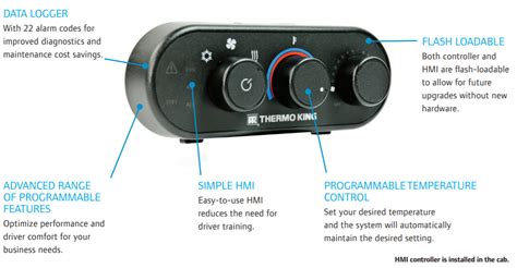 To clear Thermo King codes, follow these steps: Press the 'Menu' button to access the main menu. Three of the four buttons are assigned values. Long-press the 'Exit' and the 'Empty' button together for a few seconds until you get to the second menu. Press the 'Next' button to scroll to 'Alarms'. Press 'Select.'.