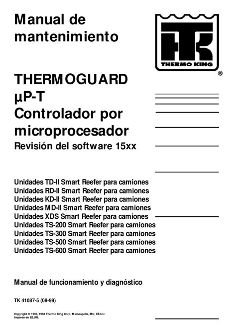 Thermo king thermoguard micro processor g manual. - Kawasaki klx 125 4 stroke manual.