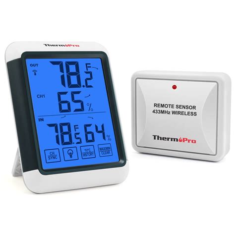 ThermoPro TP65 trådlös termohygrometer digital termometer …