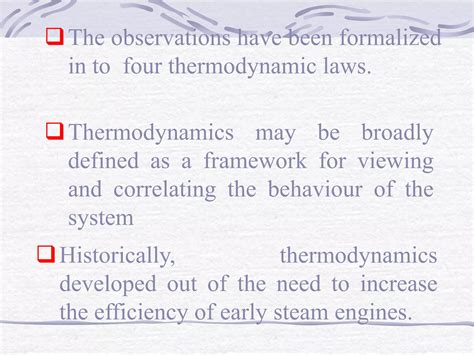 Thermodynamic properties ppt.  The document outlines the four laws of thermodynamics...