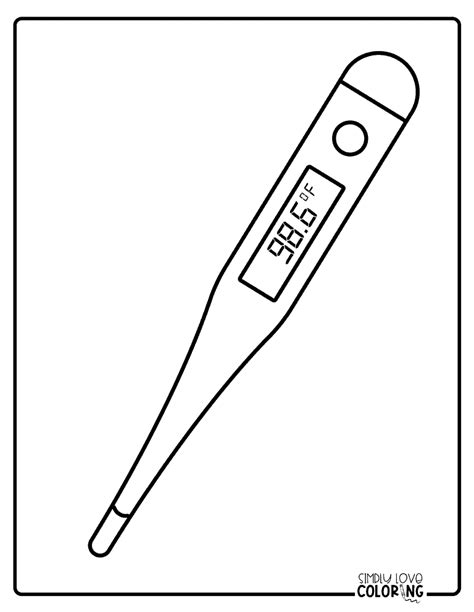 Thermometer For Coloring