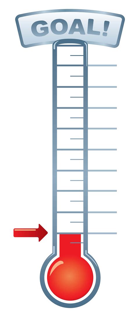 Thermometer Goal Chart Illustrations & Vectors