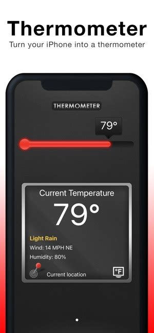 Thermometer app for iphone.  We utilize AI technologies to combine data...