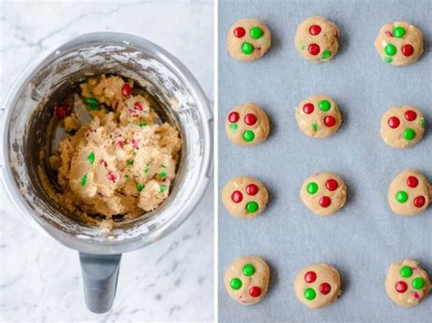 Thermomix Christmas M&M Cookies - Thermomix Diva