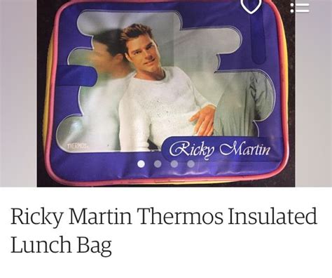 Thermos Jar: Ricky Martin Insulated Lunch Bag