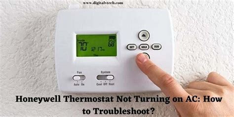 Thermostat not turning on. Press and hold your Nest thermostat’s ring for about 10 seconds. Release the ring once the screen goes off. Press the ring again to switch on your thermostat. Remove your finger from the thermostat’s ring when the screen turns on. The Nest logo will appear to show that your Nest thermostat is restarting. 