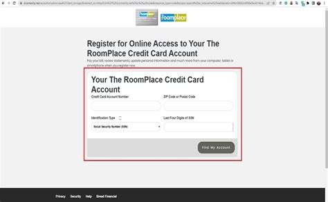 Theroomplace credit card login. Show. Remember Me. Sign In. Forgot Username / Password? Register for Online Access. Feedback. 