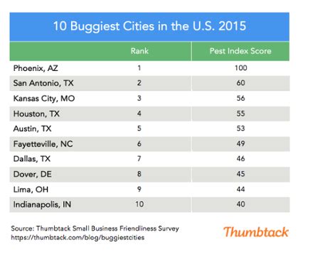 These Texas cities are considered the buggiest in the US