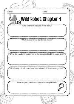These comprehension questions for The Wild Robot will help your students think critically about