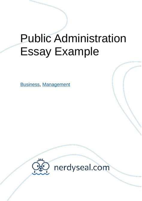 A great example of the thesis statement for public admin