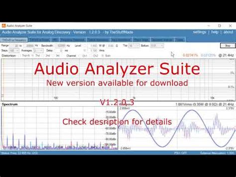 Thestuffmade audio analyzer suite.  Designing and building a VU Meter ...