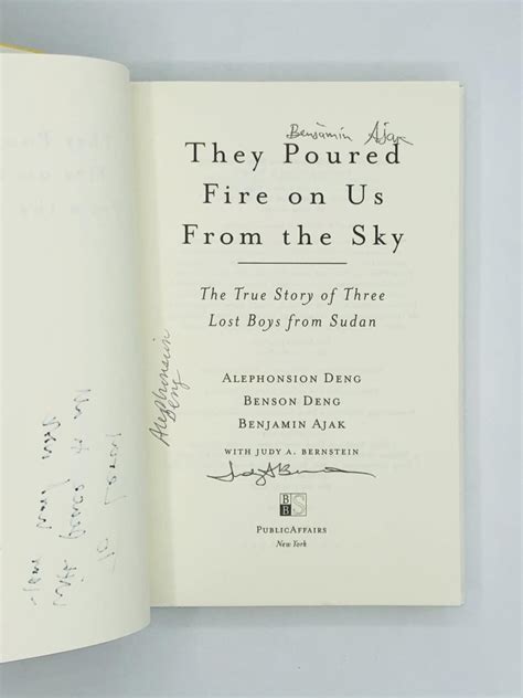 Read They Poured Fire On Us From The Sky The True Story Of Three Lost Boys From Sudan By Benson Deng