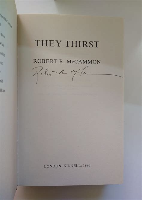 Read They Thirst By Robert R Mccammon
