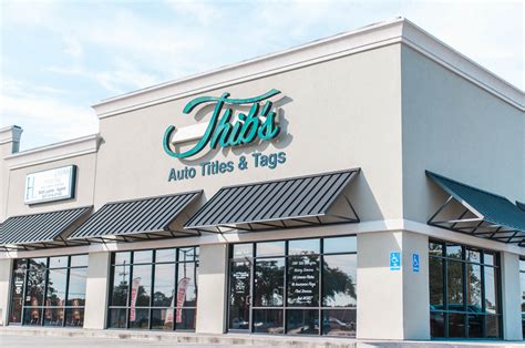 Thib's Auto Titles and Tags. Categories. Government. 1511 Commerce Blvd.Suite AOpelousasLA70570. (337) 783-8899. Send Email. Visit Website. About Us. Government subcontractor for the Louisiana Department of Motor Vehicles and customer service for the Louisiana Department of Wildlife and Fisheries.. 