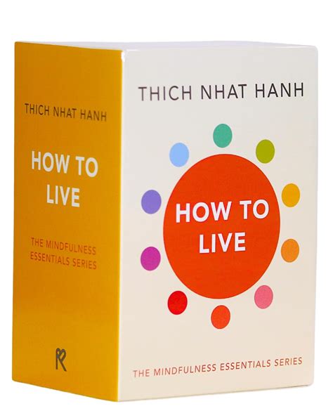 Thich nhat hanh how to live.  Retails for $25.  “Quando praticamos a respir...