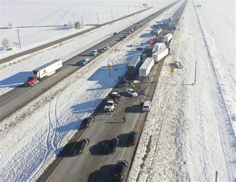 Thick fog likely caused a roughly 30-vehicle collision on an Idaho interstate, police say