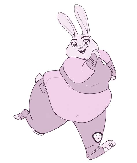 Fat Judy Hopps. Sorry I haven't posted much, it's because of me moving to my new place AND most of the art I make being fat art and it being people only on FA. I figured I'd post this since you guys seem to love Zootopia a lot, I do just as much as everyone else does! But funny enough this is the first time I've drawn the character (one of my .... 