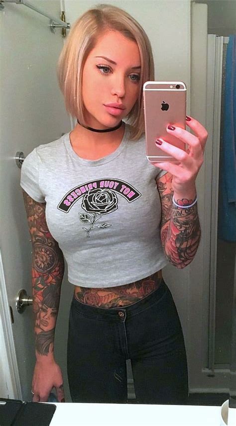 Thick tattooed blonde. People with bleached blonde hair can darken their locks by gradually dying hair darker using a hair coloring product. This can be done at home with home hair dye or by visiting a p... 