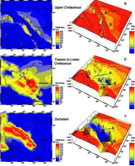 Thickness of Upper Cretaceous rocks from the base of the …